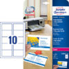AVERY ZW. Prof. Visitenkarten Univer. A4 C32016-10 220g satiniert       100 Blatt