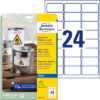 AVERY ZW. Etiketten          63,5×33,9mm J4773-10                       240 Stück