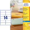 AVERY ZW. Etiketten          99,1x38,1mm J8563-25  transparent          350 Stück