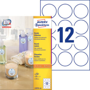 AVERY ZW. Etiketten              A4/60mm L3416-100 weiss               1200 Stück