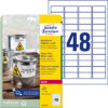 AVERY ZW. Etiketten          45,7x21,2mm L4778-20  Folie, wetterfest  960 Stk./20