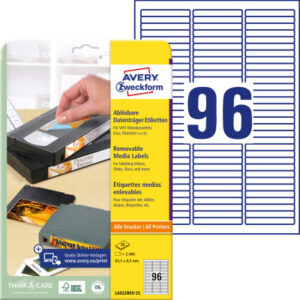 AVERY ZW. Etiketten           63,5x8,5mm L6022REV2 Data Cartridge      2400 Stück