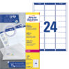 AVERY ZW. Adressetiketten    63,5x33,9mm L7159-100 weiss      2400 Stk./100 Blatt