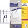 AVERY ZW. Adressetiketten    63.5x38.1mm L7160-40  weiss        840 Stk./40 Blatt