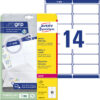 AVERY ZW. Adressetiketten    99,1x38,1mm L7163-40  weiss        560 Stk./40 Blatt
