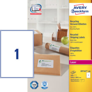 AVERY ZW. Adressetiketten  199,6x289,1mm LR7167100 recycling            100 Stück