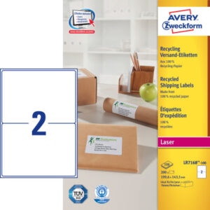 AVERY ZW. Adressetiketten  199,6x143,5mm LR7168100 recycling            200 Stück