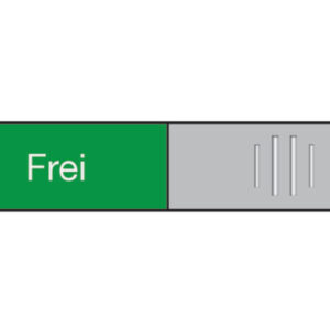 BEREC     Türschild           27,4x102mm 314.081   Alu, Frei-Besetzt