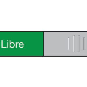 BEREC     Türschild           27,4x102mm 314.082   Alu, Libre-Occupé