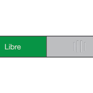 BEREC     Türschild           37,4x152mm 314.088   Alu, Libre-Occupé