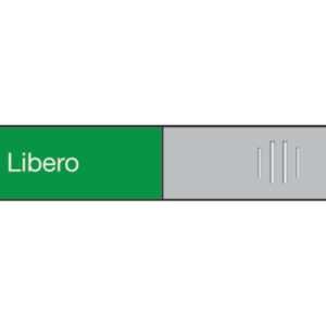 BEREC     Türschild           37,4x152mm 314.089   Alu, Libero-Occupato