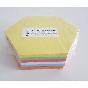 BEREC     Karten 6-farbig ass. 572.SK300 Waben190x165mm        300 Stk.