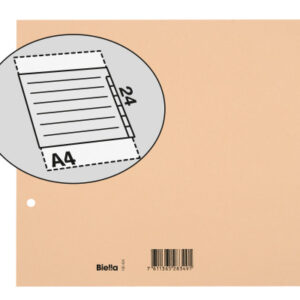 BIELLA    Kartonregister              A4 19542400U gelb                 24-teilig