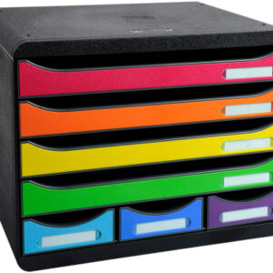 BIELLA    Ablagebox STOREBOX 30779802  schwarz/Harlekin, 7 Schubl.