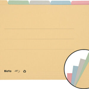 BIELLA    Registermappe               A4 32543200U farbig assort., 190 Bl. 5 Stk.