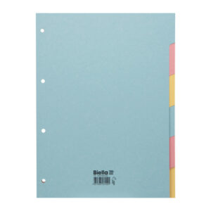 BIELLA    Kartonregister              A4 46044600U pastell               6-teilig