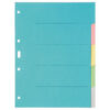BIELLA    Kartonregister              A4 46140500U bunt                  5-teilig