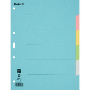 BIELLA    Kartonregister              A4 46140600U bunt                  6-teilig