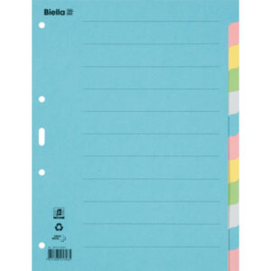 BIELLA    Kartonregister              A4 46141200U bunt                 12-teilig