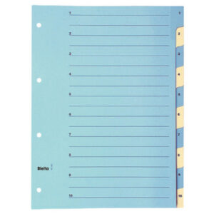 BIELLA    Kartonregister 210g         A4 46244000U blau/gelb                 1-10