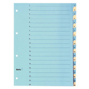 BIELLA    Kartonregister 210g         A4 46244200U blau/gelb                 1-20
