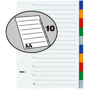BIELLA    Register PP                 A4 46341000U farbig               10-teilig