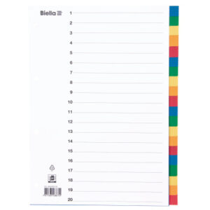 BIELLA    Register PP                 A4 46342000U farbig               20-teilig