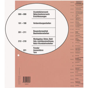 BIELLA    Bauabrechnungsregister      A4 46442690U braun DE             26-teilig