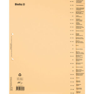 BIELLA    Bauabrechnungsregister      A4 46442691U braun FR             26-teilig