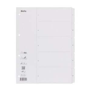 BIELLA    Kartonregister SmartIndex   A4 46940501U weiss                      1-5