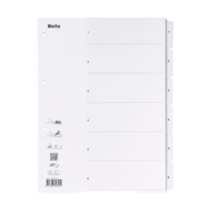 BIELLA    Kartonregister SmartIndex   A4 46940601U weiss                      1-6