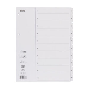 BIELLA    Kartonregister SmartIndex   A4 46941001U weiss                     1-10