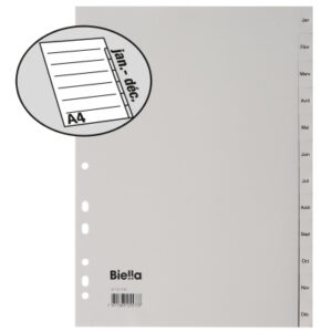 BIELLA    Register PP                 A4 47141391U grau                Jan-Déc FR