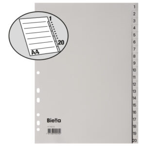 BIELLA    Register PP                 A4 47142000U grau                      1-20