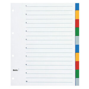 BIELLA    Register PP                A4+ 47901000U farbig               10-teilig