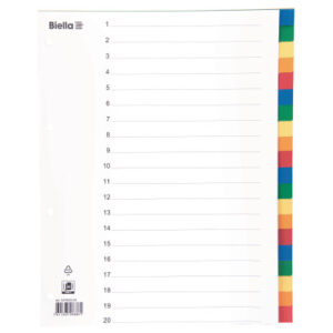 BIELLA    Register PP                A4+ 47902000U farbig               20-teilig