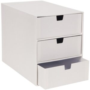 BIGSO BOX Schubladenbox Ingrid 15751300  3 Schubladen, weiss