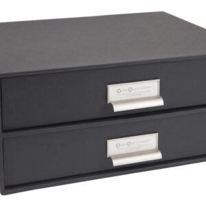 BIGSO BOX Schubladenbox Birger 15752000  2 Schubladen, dunkelgrau