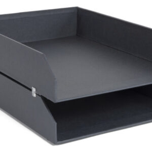 BIGSO BOX Briefablage Hakan           A4 15753200  2er-Set, dunkgelgrau