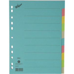 BÜROLINE  Kartonregister              A4 40580     bunt                 10-teilig