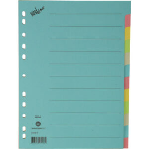 BÜROLINE  Kartonregister              A4 40582     bunt                 12-teilig