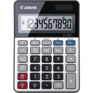 CANON     Tischrechner CALS102TC 10-stellig, Solar
