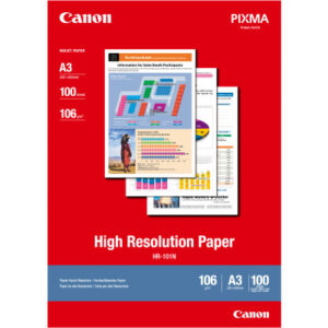 CANON     Papier High Resolution      A3 HR101NA3  InkJet 110g          100 Blatt