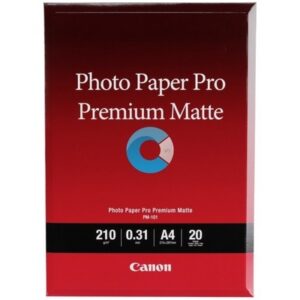 CANON     Premium Matte Photo Paper   A4 PM101A4   InkJet 210g           20 Blatt