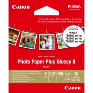 CANON     Photo Paper Plus 265g    9x9cm PP201 9x9 InkJet glossy II      20 Blatt