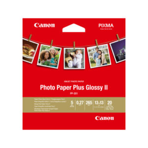 CANON     Photo Paper Plus 265g  13x13cm PP2015x5  InkJet glossy II      20 Blatt