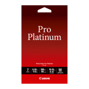 CANON     Pro Platinum Photo Pap.10x15cm PT1014x6  InkJet glossy 300g    50 Blatt