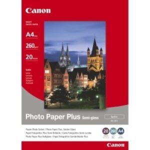 CANON     Photo Paper Semi-gloss 10x15cm SG2014x6  InkJet, 260g           5 Blatt