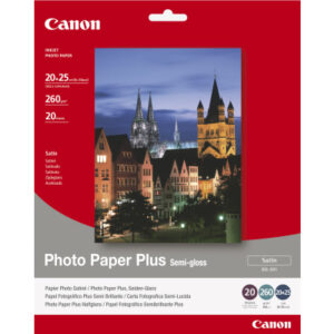 CANON     Photo Paper Semi-gloss 20x25cm SG2018x10 PIXMA, 260g           20 Blatt