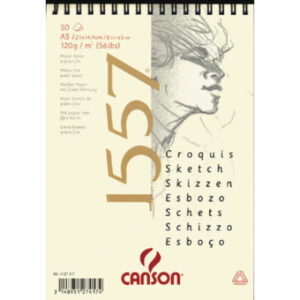 CANSON    Skizzenpapier               A5 31412A000 120g, weiss           50 Blatt